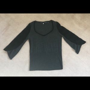 Anthropologie Elbow Length Lace Sleeve Sweater